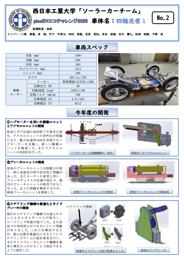 2_エコ電動車技術講演会2025_西日本工業大学_ソーラーカーチーム